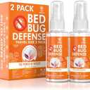 All Natural Bed Bug Spray - Non-Toxic Bed Bug Killer - 2 Bottle Value Bed Bug Spray Travel Size - Fast-Acting Bed Bug Killer | Kills Fleas and Mites