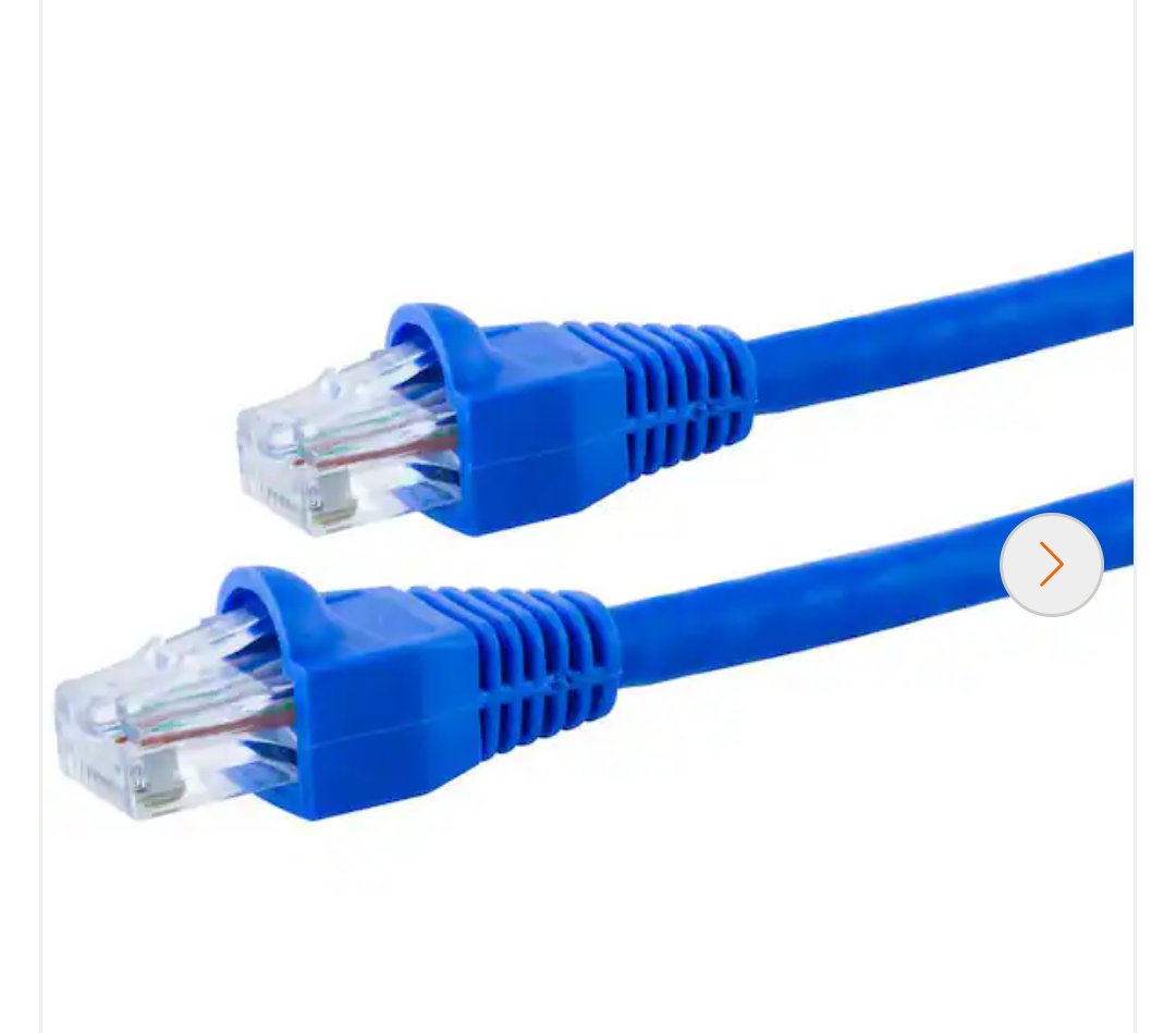 14 ft. Cat6 Ethernet Networking Cable in Blue