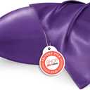 Bedsure King Size Satin Pillowcase Set of 2 - Purple Silky Pillow Cases for Hair and Skin with Envelope Closure, Similar to Silk Pillow Cases, Gifts for Women Men, 20x36 Inches, 2pcs