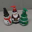 Seasonal Decor Hand Soap Dispenser: Simple Pleasures Christmas Set with Scented Liquid Soap - Decorative Hand Pump Refillable Soap Dispensers for Kitchen and Bathroom