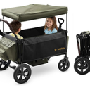 Stroller Wagon for Kids, One-Hand Adjustable Push/Pull Handle, Spacious Storage, 8"/12" All-Terrain Wheels, Canopy with Bug Net, Wagon Stroller for Daily Walks, Short Trips & Grocery Runs