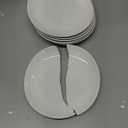 Sweese Porcelain 7.8 Inch Dessert Plates Set of 6 - White Salad Plates, Appetizer Plates, Small Plates - Dishwasher, Microwave, Oven Safe, Smooth Glaze, Scratch Resistant