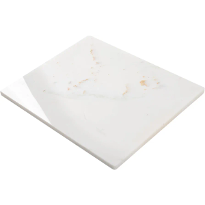 Natural Marble Cutting Board For Kitchen, Marble Slab Pastry Board With Non-Slip Feet For Baking, Cheese, Charcuterie, Chocolate White Marble Ares Gold 16 * 20 Inch