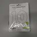 5 x Video Game Number 10 Balloon Different shades of Green Number Balloons for Game Birthday Decorations, Pixel Game Party Supplies 10 Number Balloon