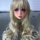 Beautiful and Charming elf Doll Head with Oral Hole,Silicone7.1 inchesHave a Beautiful Wig, Eyes, MakeupAvailable M16 Articulation Fixed Connection