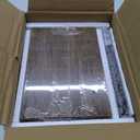 QEEIG Bathroom Shelves Over Toilet - Wall Mounted Floating Shelves Toilet Paper Storage Small Farmhouse Decor Shelf 16 inch Set of 3, Rustic Brown (019-BN3)