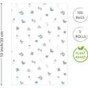 Pink Portable Diaper Bag Dispenser, 100 Rose Scented and Compostable Diaper Bags, Leak Proof Diaper Trash Bags, Baby Essentials Must Haves, Diaper Change On The Go.