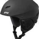 SPIX Ski Helmet Snowboard Helmet - ASTM Safety Standard Size Adjustable for Adults Youth Men and Women (M(21.3-22.8/54-58cm), Matte Black)