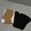 MANZI Shiny Pantyhose for Women 2 Pairs Shimmer Sheer Tights Ultra Silky (Small-Medium, Black/Natural Nude)