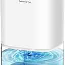 Dehumidifiers for Home 35OZ Small Dehumidifier for Bedroom 2500 Cubic Feet(350sq ft) with 7 LED Lights, Ultra Quiet & Auto Shut off Dehumidifier for Bathroom Basement Closet Garage (White)
