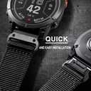 Adjustable 22mm Nylon Bands for Garmin Epix Pro 47mm, Fenix 8/7/6/5 (47mm) Band - Quick Fit 22 Watch Band for EPIX 2 47MM & Forerunner 955/965 - Nylon Watch Band for GARMIN