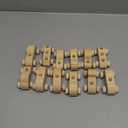 12 Pieces Wood DIY Car Toys, Unfinished Wooden Cars, Crafts for Students Home Activities, Easy Woodworking and Family Time Set (Small)
