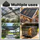 ShadeMart 50% Shade Cloth for Plant,Black 8 FT x 1 6FT Outdoor Shade Tarp, Shade Cover with Upgrade Grommets and Zip Ties,Netting Sunblock Net for Vegetables Flower Garden Greenhouse,We Custom Size