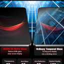 For Tesla Model Y 2025 2026 Juniper& 2024-2026 Model 3 Highland Matte Screen Protector - [No More Glare& Fingerprint] - 9H+ Tempered Glass - Front& Rear Protector - [2-Pack]