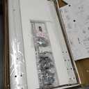 AX WABER Universal Floor TV Stand with Mount 70 Degree Swivel 9 Level Height Adjustable and Space Saving Design for Most 27 to 65 inch LCD, LED OLED TVs, Perfect for Corner & Bedroom White AX1006TW