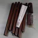 Solid Wooden Coat Rack Freestanding, New Zealand Pine Coat Tree with 8 Hooks & 3 Adjustable Sizes for Coats, Hats, Handbags and Scarves, Space Saving for Entryway/Office/Bedroom (Brown) (1 PC)