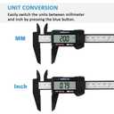 3 x Digital Caliper, Adoric 0-6" Calipers Measuring Tool - Electronic Micrometer Caliper with Large LCD Screen, Auto-Off Feature, Inch and Millimeter Conversion (Black)