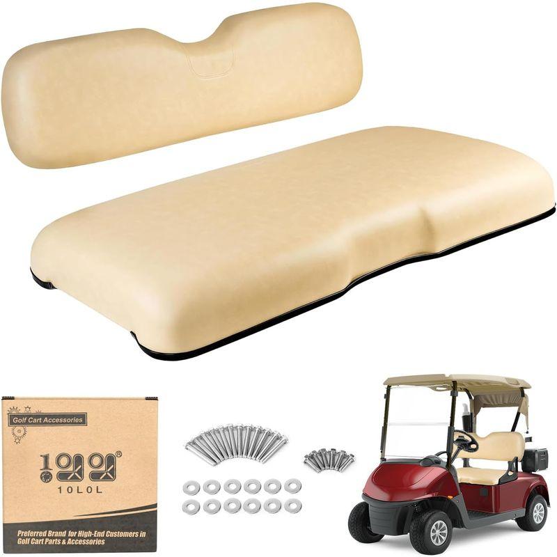 10L0L Golf Cart Front Seat Assembly for EZGO RXV 2008-up, Factory Style Seat Bottom Cushions & Seat Back Replacement Kit