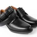 CHAOREN Mens Belts Leather Gift for Men - Ideal Match for Mens Dress Shoes (Black)