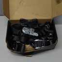 US Cargo Control Stainless Steel Ratchet Straps with Carabiner Hooks 1" X 10' (4-Pack), 500 LBS Break Strength, Marine Tie Down Straps for Boats, ATVs, Trees, Camping, Snow & Saltwater Applications