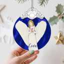3 x Stained Glass Love Angel Christmas Ornament: Christmas Tree Ornaments & Decor, Holiday Decor  Holiday Presents, Gift Ideas & Gifts for Friends, Coworker, and Family