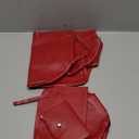 Estink Top Handle Satchel Bags Purse Set, 4 pcs Women Fashion Synthetic Leather Handbags Tote Bag Shoulder Bag (red)