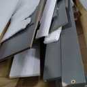 Merax ModernMurphy Cabinet Bed, Solid Wood Wall Platform Bed/No Box Spring Needed/Easy Assemble/Full,Gray