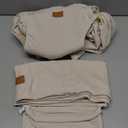 Stylish Beige & Gold Baby Carrier Wrap: Comfortable, Soft & Supportive, Adjustable Ring Sling for Mom & Dad, Ideal for Baby Registry, Newborn to Toddler, Baby Shower