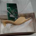 Mostrin Kitten Heels for Women Round Toe Heels With Bow Vintage Mules Sexy Slip on Stiletto Backless Sandals for Party Daily (7.5, Nude)