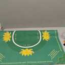 Premium Mahjong Mat with Rules - 3.8mm Thickened Noise Reduction Mahjong Mat for Table, 31.5x31.5 Inch Non-Slip Table Mat for Poker Card Board & Tile Games, Dominoes, Green