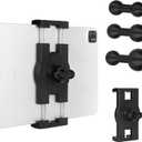 Tablet Holder with 3 Ball Adapters,Aluminum Alloy 17 mm to 17 mm/17 mm to 20 mm/17mm to 25 mm Ball Joints,Compatible with 17mm/20 mm/25 mm Size Ball Socket Mount (25 mm Compatible with RAM Mounts)