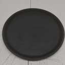 New Star Foodservice 24913 Non-Slip Tray, Plastic, Rubber Lined, Round, 11-inch, Black