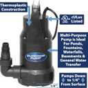 Superior Pump 91359 1/3 HP Utility Pump-Oil Free Design, Black