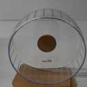 Niteangel Super-Silent Hamster Exercise Wheels - Quiet Spinner Hamster Running Wheels with Adjustable Stand for Hamsters Gerbils Mice Or Other Small Animals (M, Transparent)
