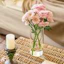 7pcs Glass Cylinder Vases for Centerpieces - 8 Inch Tall Glass Vases for Flower, Clear Flower Vase Bulk Floating Candle Vase for Table Centerpiece Wedding Home Dcor
