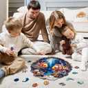 Wooden Puzzles for Adults - Clownfish Journey Wooden Jigsaw Puzzle, Unique Animal Shaped Wood Puzzles Adult, Christmas Birthday Gifts for Friends/Family, Home Decor 11.4 * 11.2in 195pcs (Medium)