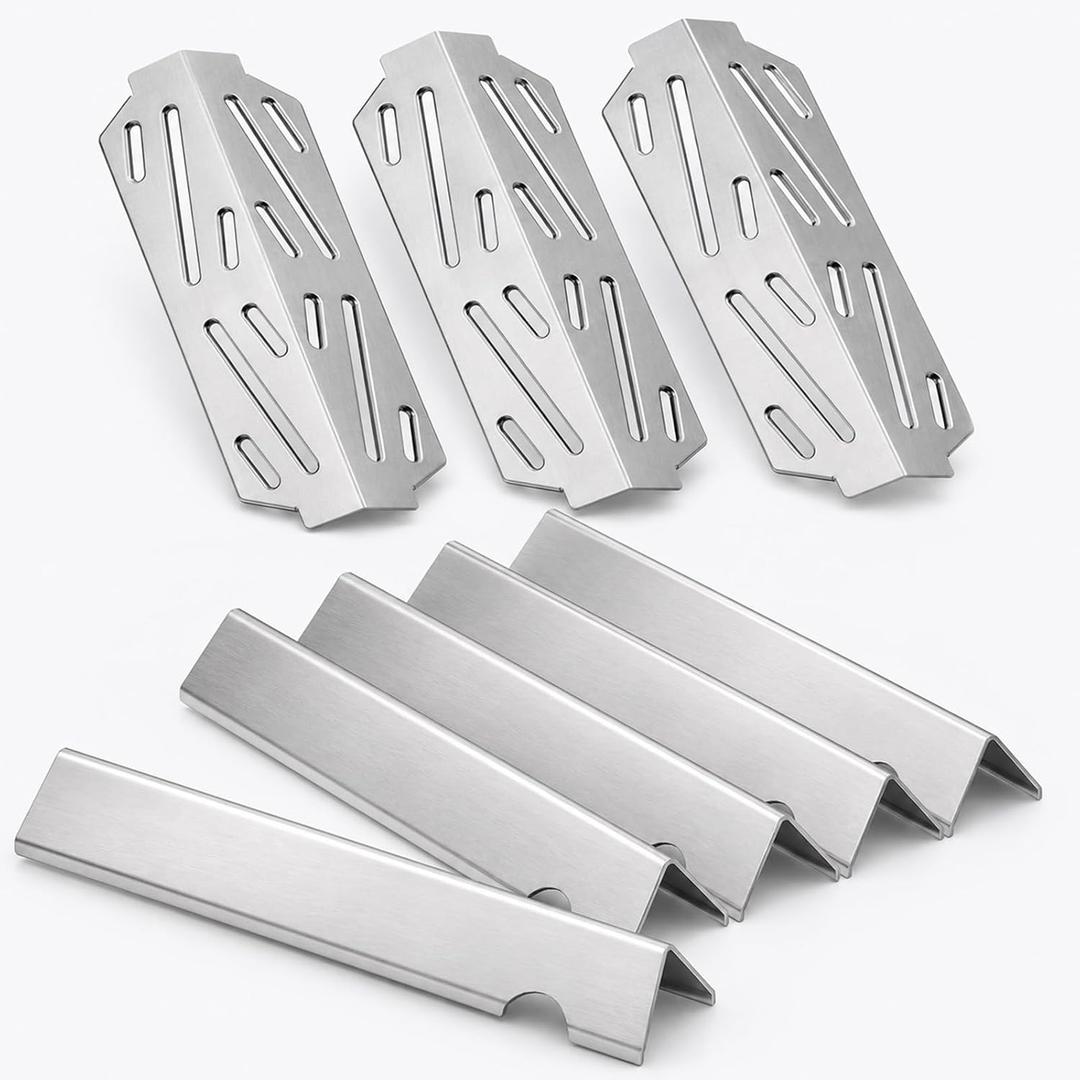 Genesis 2 Grill Parts for Weber Genesis ii 300 Series E-310 E-315 E-330 S-310 S-335 Replacement Parts, Replacement Kit for Weber 66032 SUS304 Stainless Steel Flavorizer Bars, 66795 Heat Deflectors