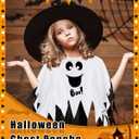 Xuhal 5 Pcs Group Halloween Costumes Ghost Pumpkin Butterfly Crayon Hippie Mexican Poncho Costume for Men Women Party Cosplay