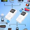 Bluetooth Transmitter Receiver for TV with OLED Display, AptX Low Latency Airplane Bluetooth Adapter for Headphones Airpods, RCA 3.5mm Audio Jack Wireless Adapter for TV