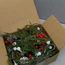 RECUTMS 6.5Ft Christmas Garland Decorations with Lights Artificial Red Berries and Pinecones Xmas Decorations for Home Wall Decor Red Berries