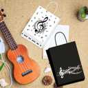 Bolsome 24 Pcs Music Notes Gift Bags Musical Note Paper Gift Treat Bags for Social Media Music Theme Birthday Party Baby Shower Music Theme Party Supplies