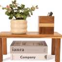 Acacia Wooden Desktop Organizer Shelf Kitchen Cabinet and Counter Riser Display Shelf for Top of Desk Home Office Bathroom Coffee Table Display Stand
