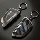 Alloy Car Key Case Rings Cover Holder for BMW 1 3 5 7 Series 530 F48 X1 X2 X3 X4 X5 X6 Classic Engine Head Concept (A Style Glod)