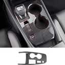 Car Center Console Gear Shift Panel Trim Cover Only for 2021-2026 Nissan Rogue S [Not for Nissan Rogue SV/Rock Creek/SL/Platinum] Auto Interior Decorations Accessories Carbon Fiber Style Kit