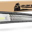Nilight - 18015C-A LED Light Bar, 52Inch, 783W, 78000LM, Curved Triple Row Flood Spot Combo Beam Off Road Driving Lights for Boat, Trucks