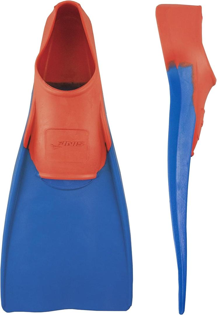 FINIS Long Floating Swim Fins - Adult Training Fins - Improves Kick Technique & Body Position (M (US Male 5-7 / US Female 6-8))
