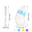ULTECHNOVO Puppy Bottle 180Ml Curved Neck Pet Feeding Bottle with Non-Slip Design Cleaning Brush Replacement for Newborn Puppies Kittens Cats