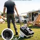Kohree 6.34 Gal Portable Toilet for Adults: Large Camping Toilet with Wheels, Level Indicator - Odorless Leak-Proof Boat Porta Potty with Paper & Detergent Collection for Home Use, Camper, RV Travel