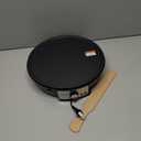 Nutrichef Electric Crepe Maker & Griddle Cooktop - Nonstick 12 Inch Aluminum Hot Plate with LED Indicator Lights & Adjustable Temperature Control - Wooden Spatula & Batter Spreader Included