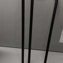2 Pack Magnetic Curtain Rod for Metal Doors, French Door Curtain Rods Adjustable from 17 to 30 Inch, 3/8 Inch Diameter, Magnetic Cafe Curtains Rod, No Tool and Easy Installation, Black